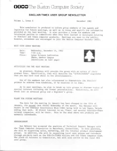 Sinclair Timex User Group Newsletter v1 n6