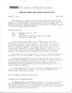 Sinclair Timex User Group Newsletter v2 n3