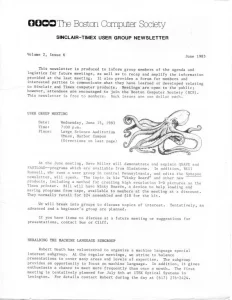Sinclair Timex User Group Newsletter v2 n6