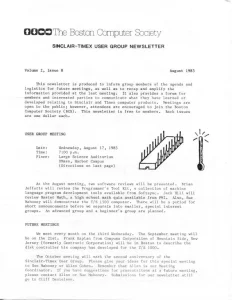 Sinclair Timex User Group Newsletter v2 n8