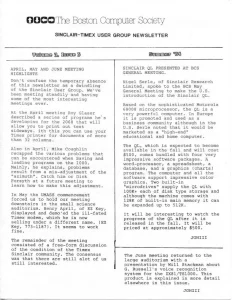 Sinclair Timex User Group Newsletter v3 n5