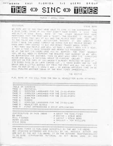 The Sinc Times v4 n3