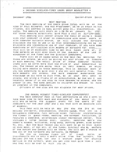 ISTUG Newsletter Dec 1986