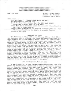 ISTUG Newsletter Jan-Feb 1992
