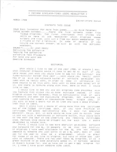 ISTUG Newsletter Mar 1988