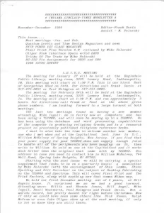 ISTUG Newsletter Nov-Dec 1989