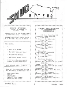 SMUG Bytes v6 n10