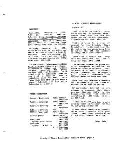 BCS Sinclair-Timex User Group Newsletter v7 n1