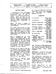 BCS Sinclair-Timex User Group Newsletter v7 n3