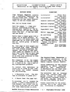 BCS Sinclair-Timex User Group Newsletter v7 n5