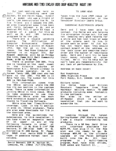 Harrisburg Area Timex Sinclair Users Group Aug 1989