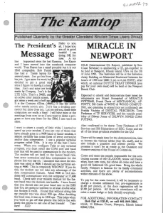 The RAMTOP Summer 1993