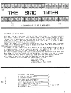 The Sinc Times Vol 4 No 4