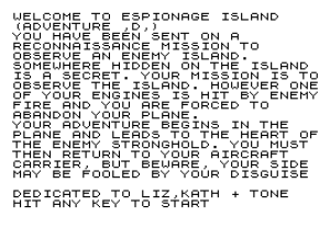 Adventure D: Espionage Island