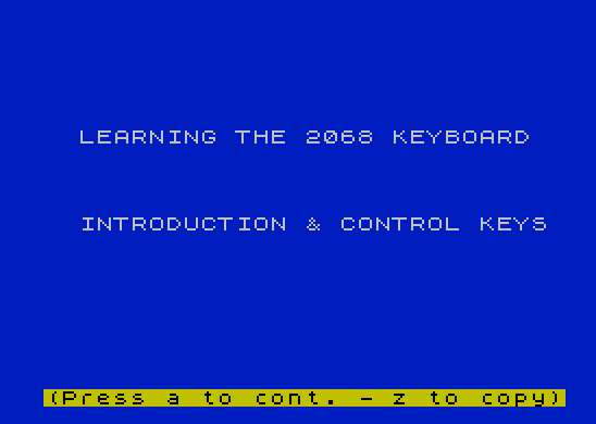 Timex Sinclair 2068 Demo Tape Timex Sinclair 2068 Demo Tape