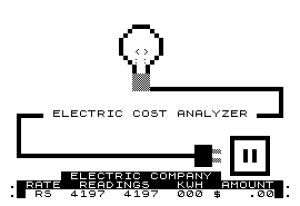 Electric Cost Analyzer