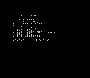 ISTUG-BBS screen