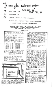 Triangle Sinclair Users Group v2 n8
