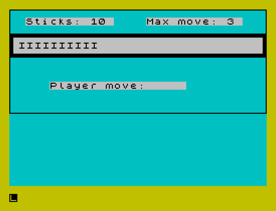 Game of Sticks (NIM) Game of Sticks (NIM)