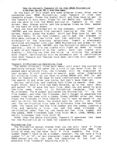 How to Convert Tasword II to the 2068 Microdrive