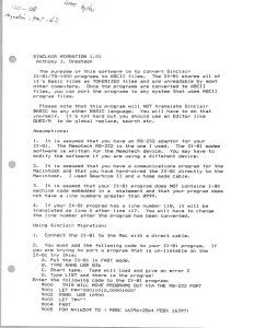 Sinclair Migration 1.01