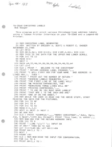 TS-2068 Christmas Labels