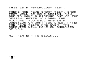 Psychology Test