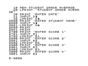 Student Grade Average