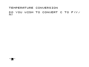 Temperature Conversion