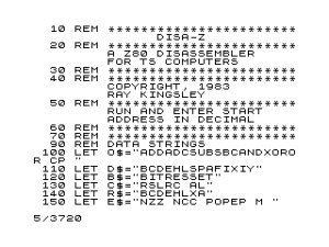 DISA-Z Disassembler