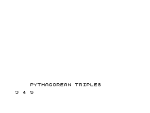 Pythagorean Triples Pythagorean Triples