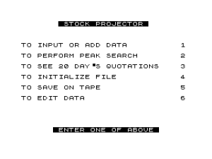 Stock Projector Stock Projector