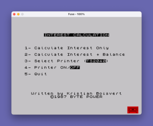Interest Calculation