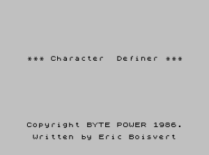 Character Set Definer