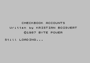 Checkbook Accounts