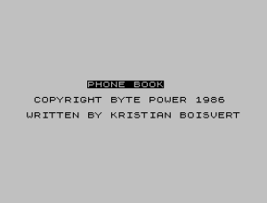 Phone Book Phone Book