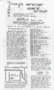 Triangle Sinclair Users Group v2 n5, 6, 7